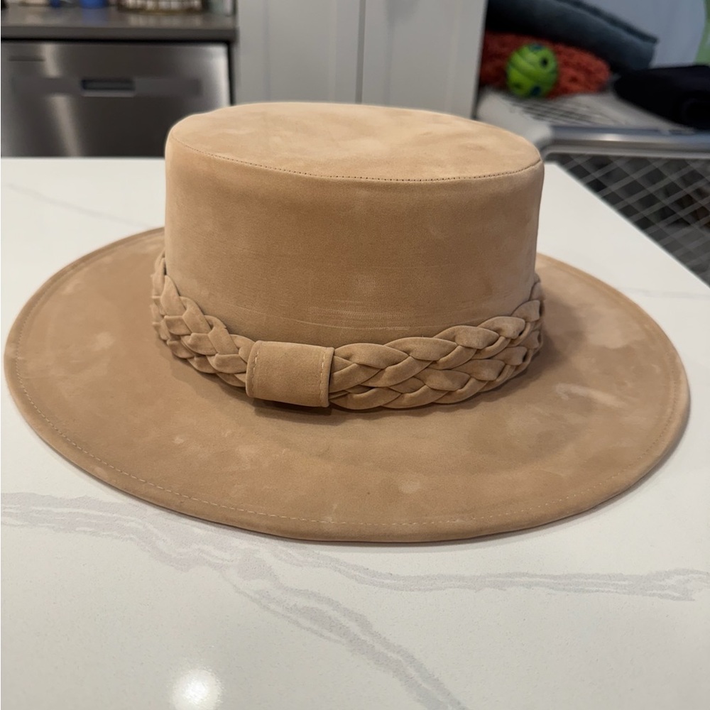 Faux Suede Tan Women's Hat